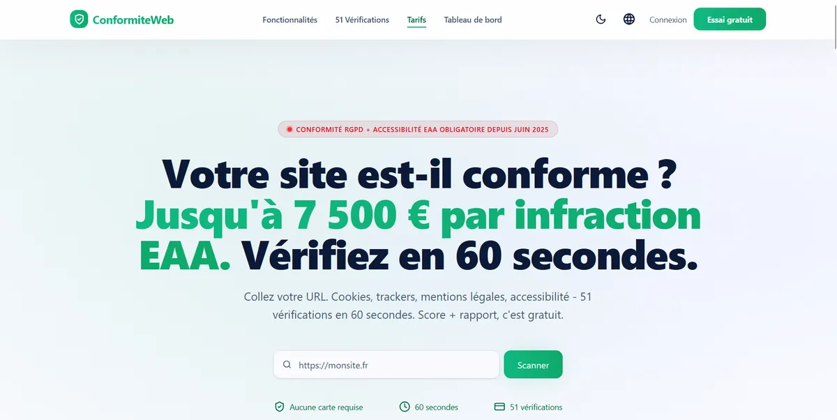 ConformiteWeb — capture 1